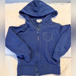 Stella McCartney Kids Navy Zip-Up Hoodie